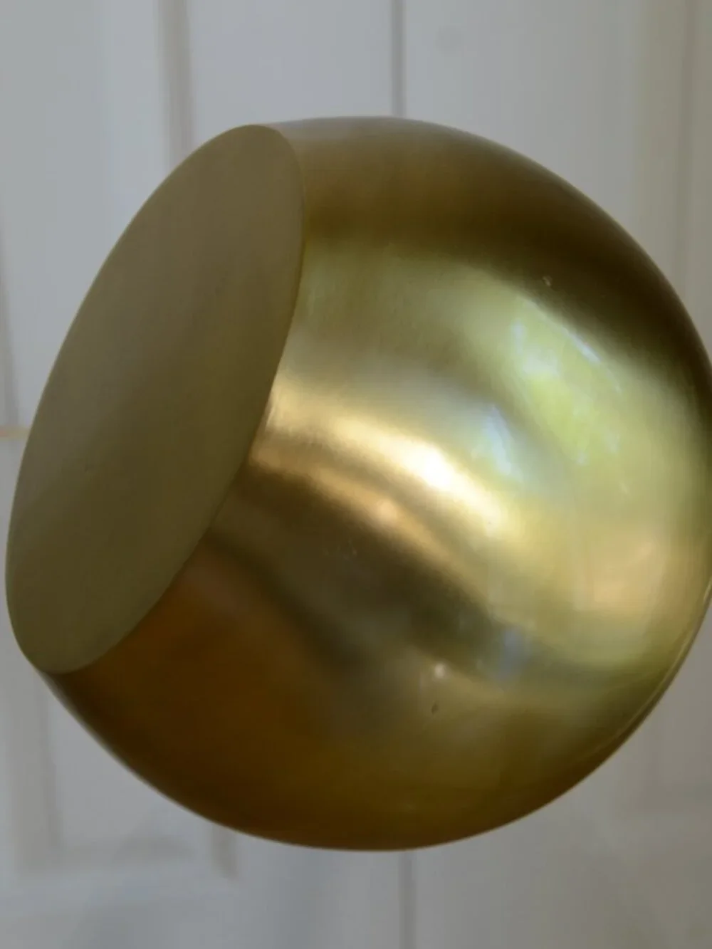 crate and barrel gold stainless steel round Nordic modern ornament
